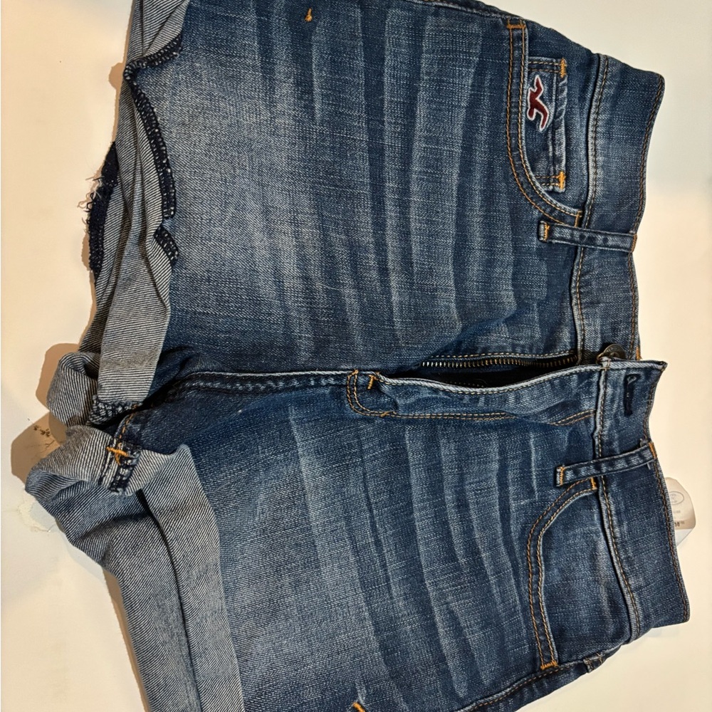 Hollister Dark Blue Jean Shorts